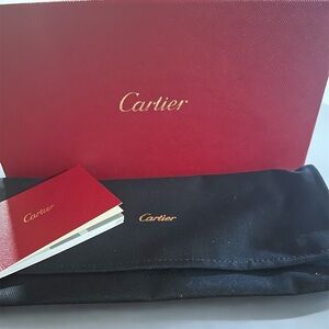 Cartier Empty Box – Burgundy Gift/Presentation Box – Certificate